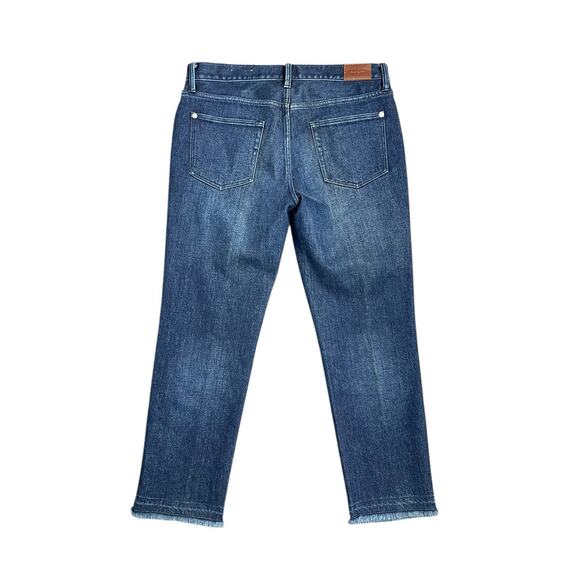 Burberry Women's 30 Blue Denim Slim Crop Straight Leg Jeans EUC - Picture 2 of 4